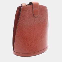 Pre Owned Louis Vuitton Cluny Kenyan Fawn Epi Leather Shoulder Bag