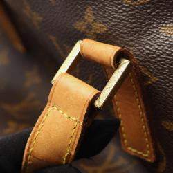 Pre Owned Louis Vuitton Cabas Mezzo Shoulder Tote Bag Monogram Canvas