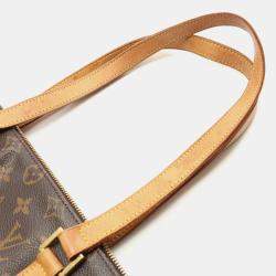 Pre Owned Louis Vuitton Cabas Mezzo Shoulder Tote Bag Monogram Canvas