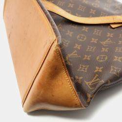 Pre Owned Louis Vuitton Cabas Mezzo Shoulder Tote Bag Monogram Canvas