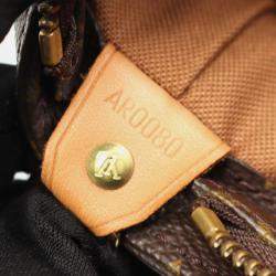 Pre Owned Louis Vuitton Cabas Mezzo Shoulder Tote Bag Monogram Canvas