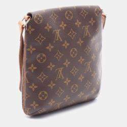 Pre Owned Louis Vuitton Musette Salsa Brown Monogram Canvas Shoulder Bag