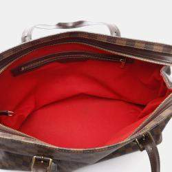 Pre Owned Louis Vuitton Chelsea Damier Ebene Canvas Shoulder Tote Bag