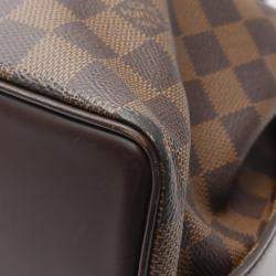 Pre Owned Louis Vuitton Chelsea Damier Ebene Canvas Shoulder Tote Bag