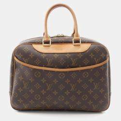 Pre Owned Louis Vuitton Deauville Monogram Canvas Bowling Bag