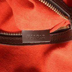 Pre Owned Louis Vuitton Brera Damier Ebene Canvas Top Handle Bag