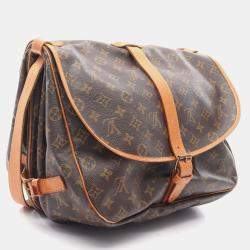 Pre Owned Louis Vuitton Saumur 35 Monogram Canvas Crossbody Bag