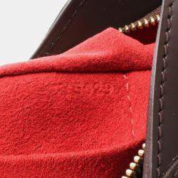 Pre Owned Louis Vuitton Sistina MM Shoulder Bag  Damier Canvas Ebene