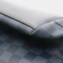 Pre Owned Louis Vuitton Cabas Voyage Tote Bag  Damier Cobalt Canvas Leather Navy