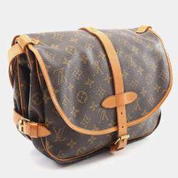 Pre Owned Louis Vuitton Saumur 30 Monogram Canvas Crossbody Bag