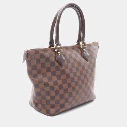 Pre Owned Louis Vuitton Saleya PM Damier Ebene Canvas Tote Bag