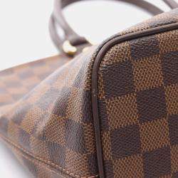 Pre Owned Louis Vuitton Saleya PM Damier Ebene Canvas Tote Bag