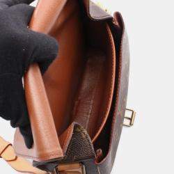Pre Owned Louis Vuitton Cartouchiere MM Monogram Canvas Crossbody Bag