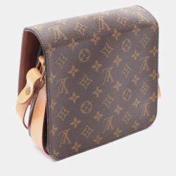 Pre Owned Louis Vuitton Cartouchiere MM Monogram Canvas Crossbody Bag