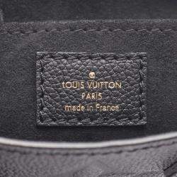 Pre Owned Louis Vuitton Petit Sac Plat Noir Monogram Empreinte Leather Shoulder Bag