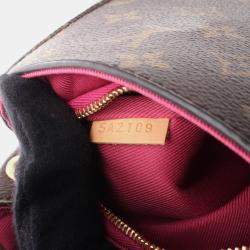 Pre Owned Louis Vuitton Cluny BB Brown Rose Monogram Canvas Shoulder Bag