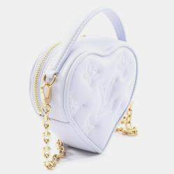 Pre Owned Louis Vuitton Pop My Heart Purple Leather Shoulder Bag