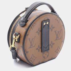 Pre Owned Louis Vuitton Mini Boite Chapeau Monogram Reverse Canvas Shoulder Bag