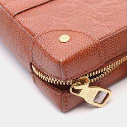 Pre Owned Louis Vuitton Soft Trunk Brown Monogram Taurillon Leather Shoulder Bag