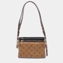 Pre Owned Louis Vuitton Pochette LV Monogram Reverse Canvas Clutch Bag