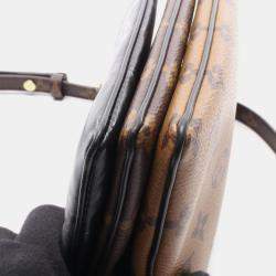 Pre Owned Louis Vuitton Pochette LV Monogram Reverse Canvas Clutch Bag