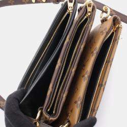 Pre Owned Louis Vuitton Pochette LV Monogram Reverse Canvas Clutch Bag