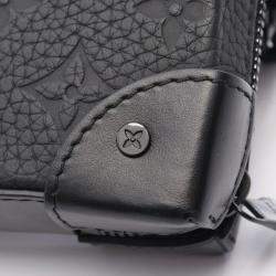 Pre Owned Louis Vuitton Soft Trunk Black Monogram Taurillon Leather Shoulder Bag