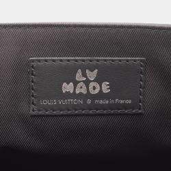 Pre Owned Louis Vuitton x Nigo Busas Tokyo Shoulder Bag Monogram Denim Black