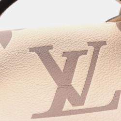 Pre Owned Louis Vuitton Vanity PM Beige/Brown Tone Monogram Empreinte Leather Top Handle Bag