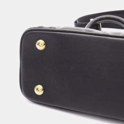 Pre Owned Louis Vuitton Alma Soft BB Noir Bubblegram Leather Shoulder Bag