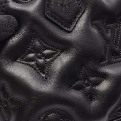 Pre Owned Louis Vuitton Alma Soft BB Noir Bubblegram Leather Shoulder Bag