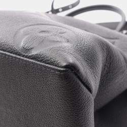 Pre Owned Louis Vuitton Grand Palais MM Noir Monogram Empreinte Leather Tote Bag