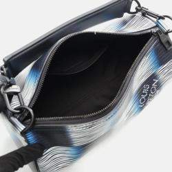 Pre Owned Louis Vuitton Soft Polochon Rush PM Blue Damier Canvas Shoulder Bag