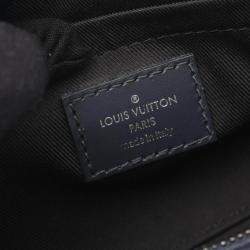 Pre Owned Louis Vuitton Soft Polochon Rush PM Blue Damier Canvas Shoulder Bag