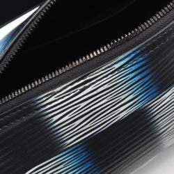 Pre Owned Louis Vuitton Soft Polochon Rush PM Blue Damier Canvas Shoulder Bag