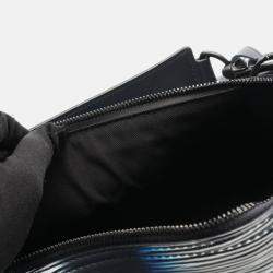 Pre Owned Louis Vuitton Soft Polochon Rush PM Blue Damier Canvas Shoulder Bag