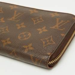 Pre Owned Louis Vuitton Monogram Canvas Zippy Wallet