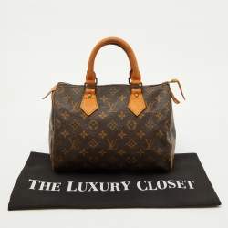 Pre Owned Louis Vuitton Monogram Canvas Speedy 25 Bag