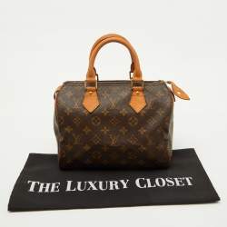Pre Owned Louis Vuitton Monogram Canvas Speedy 25 Bag