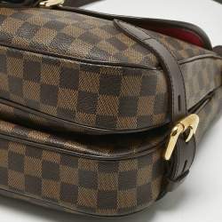 Pre Owned Louis Vuitton Damier Ebene Canvas Highbury Bag