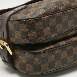 Pre Owned Louis Vuitton Damier Ebene Canvas Highbury Bag