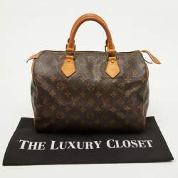 Pre Owned Louis Vuitton Monogram Canvas Speedy 30 Bag