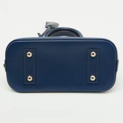 Pre Owned حقيبة لووي فيتون ألما جلد إيبي أزرق سيليستي BB