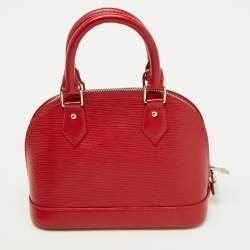 Pre Owned Louis Vuitton Carmine Epi Leather Alma BB Bag