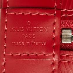 Pre Owned Louis Vuitton Carmine Epi Leather Alma BB Bag