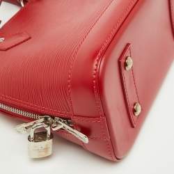 Pre Owned Louis Vuitton Carmine Epi Leather Alma BB Bag