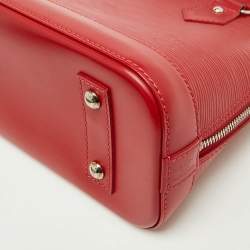 Pre Owned Louis Vuitton Carmine Epi Leather Alma BB Bag