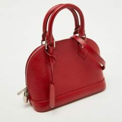 Pre Owned Louis Vuitton Carmine Epi Leather Alma BB Bag
