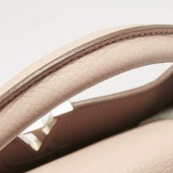 Pre Owned Louis Vuitton Galet Taurillon Leather Capucines MM Bag