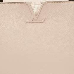 Pre Owned Louis Vuitton Galet Taurillon Leather Capucines MM Bag